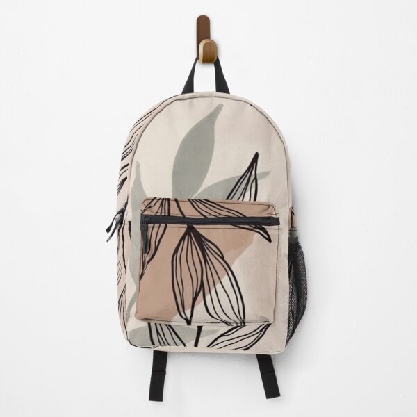 Item preview, Neutral Botanical Leaves Pattern | Minimalist Boho Abstract Foliage designed and sold by GalleryPeak.