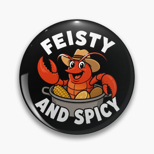 Item preview, Feisty And Spicy Crawdad Funny Women's Crawfish Boil Gear designed and sold by DynamicDesign.