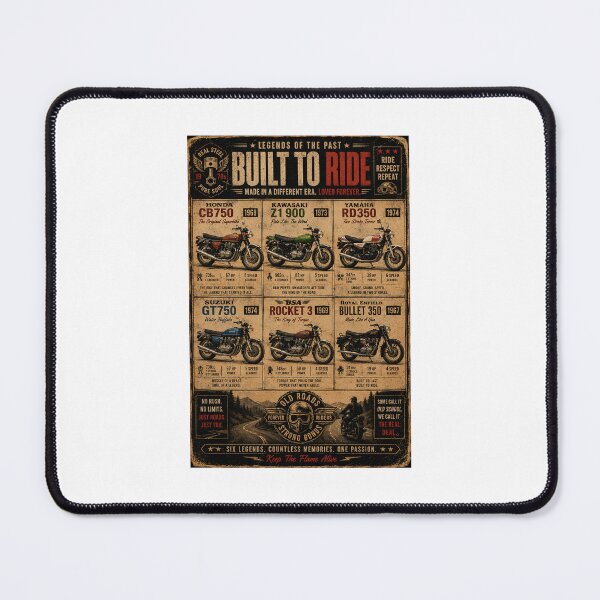 Item preview, Built To Ride — Legends Of The Past Poster designed and sold by MidnightPistons.