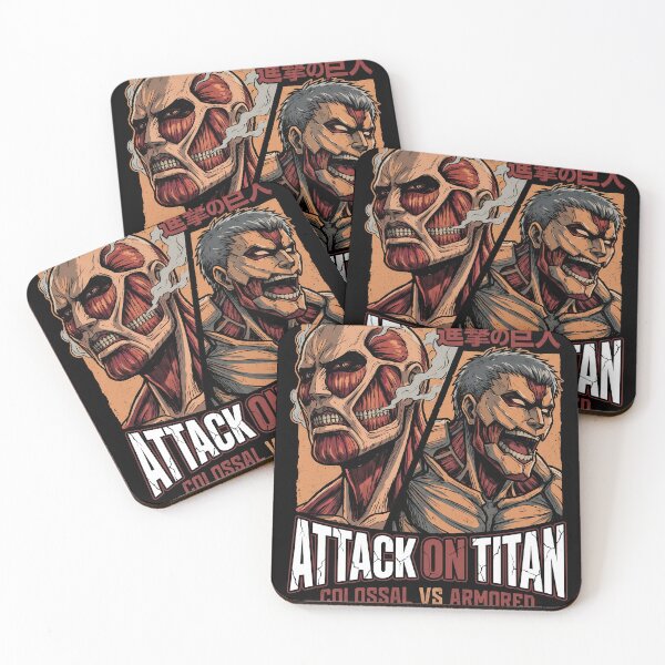 Item preview, Attack on Titan Colossal And Armored Titans Anime Manga Graphic Tee designed and sold by Senpaiwaves.
