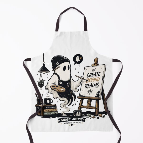 Item preview, Ghost Artist Creative Spirit Painter Cute Halloween designed and sold by Krincydigitalart.