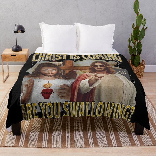 Item preview, Christ Is Coming Are You Swallowing Funny Offensive Jesus designed and sold by Clyrexor.