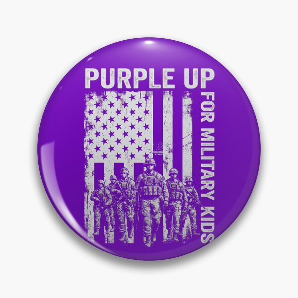 Item preview, Purple Up For Military Kids Infantry Month Of Military Child Gear designed and sold by DynamicDesign.