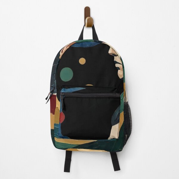 Item preview, Minimalist Cubist Portrait - Geometric Moon and Sun Art designed and sold by RumiRogue.