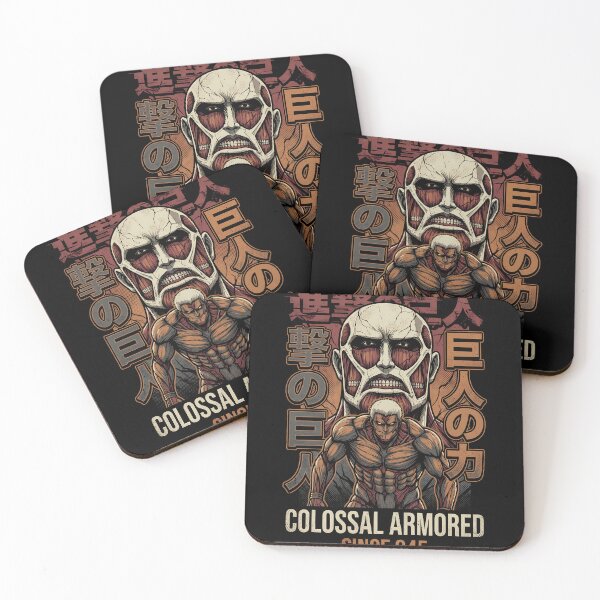 Item preview, Attack on Titan Colossal And Armored Titans Anime Manga Graphic Tee designed and sold by Senpaiwaves.