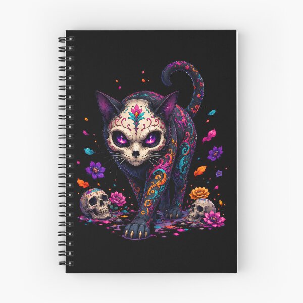 Item preview, Spooky Skull Cat Halloween | Gothic Skeleton Cat. designed and sold by HorrorInkStudio.