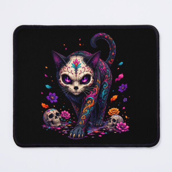 Item preview, Spooky Skull Cat Halloween | Gothic Skeleton Cat. designed and sold by HorrorInkStudio.