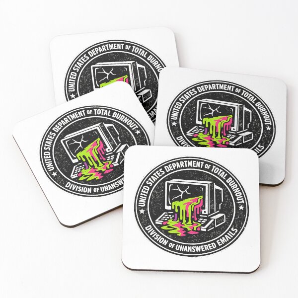 Item preview, US Department of Total Burnout - Funny Corporate Slang Graphic designed and sold by RebelVibeX.
