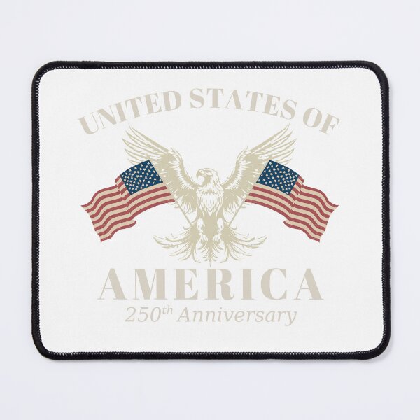 Item preview, United States of America 250th Anniversary Patriotic Bald Eagle Vintage Flag Design designed and sold by tarzbol.