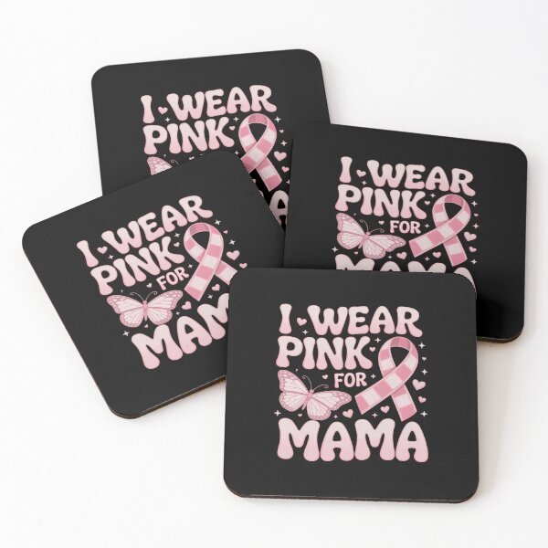 Item preview, I Wear Pink for My Mama Groovy Breast Cancer Awareness designed and sold by SapfireStuArt.