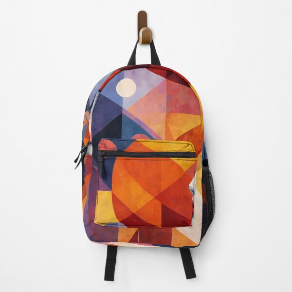 Item preview, Abstract Geometric Portrait - Colorful Cubist Woman Art designed and sold by RumiRogue.