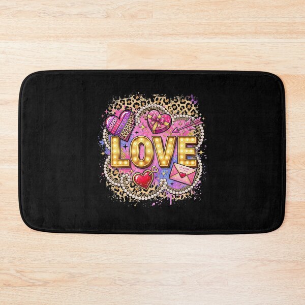 Item preview, Love Marquee Sign Valentine'S Day Glamour Leopard Print designed and sold by longngusuc.