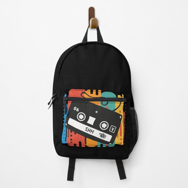 Item preview, Retro cassette tape with colorful background designed and sold by Aquarius8.