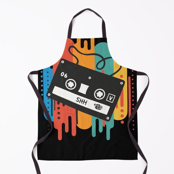 Item preview, Retro cassette tape with colorful background designed and sold by Aquarius8.