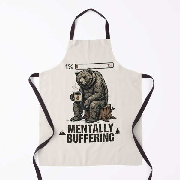 Item preview, Mentally Buffering Bear Shirt – Funny Exhausted Bear Meme Graphic T-shirt designed and sold by ZyxDes.