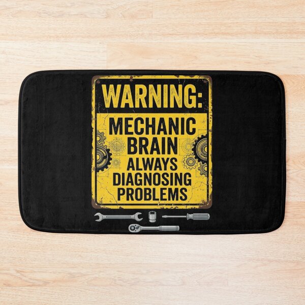 Item preview, Warning Mechanic Brain Always Diagnosing Problems | Diesel Mechanics Dad | Father Tee Shirt | Fathers Day designed and sold by Serigraphy.