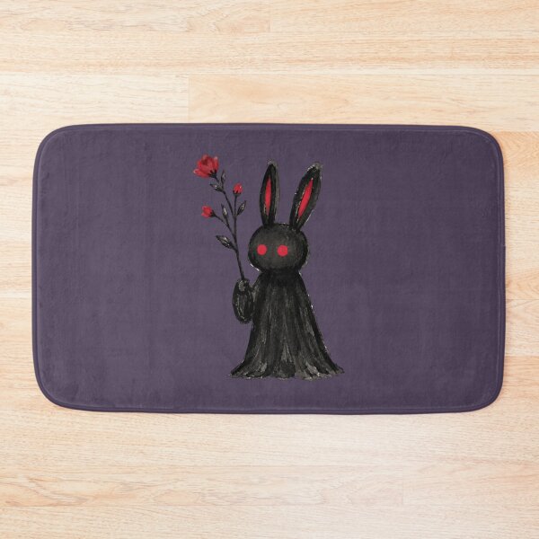 Item preview, Gothic Black Rabbit Red Rose Emo Bunny Aesthetic designed and sold by bosamji.