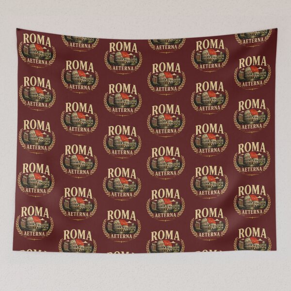 Item preview, Roma Aeterna Vintage Colosseum Travel Emblem designed and sold by Palatua.