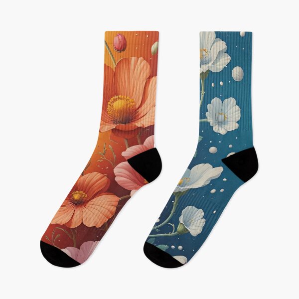 Item preview, A vibrant display of blossoms in rainbow colors designed and sold by Mianku | Für das Leben.