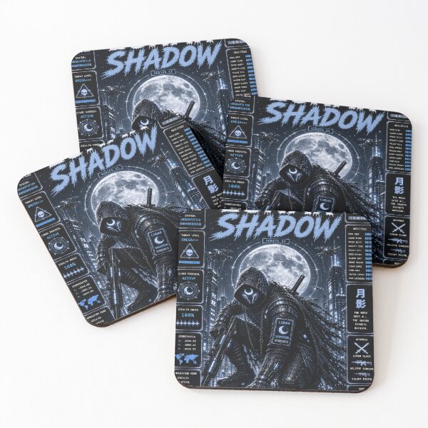 Item preview, Lunar Shadow - Cyberpunk Shinobi Mecha Ninja Warrior Art designed and sold by RiteshCenter.