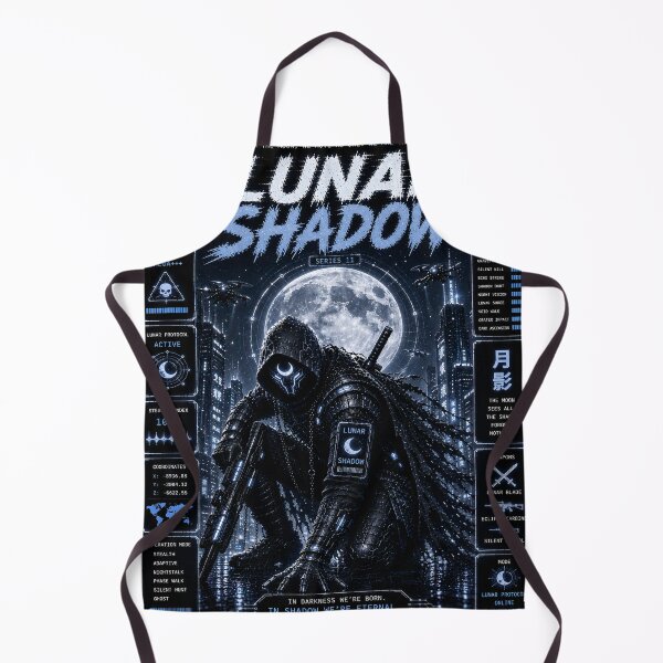 Item preview, Lunar Shadow - Cyberpunk Shinobi Mecha Ninja Warrior Art designed and sold by RiteshCenter.