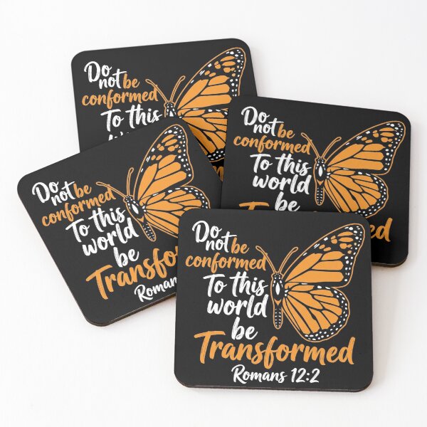 Item preview, Transformed Butterfly Christian Romans 12:2 Faith Quote designed and sold by longngusuc.