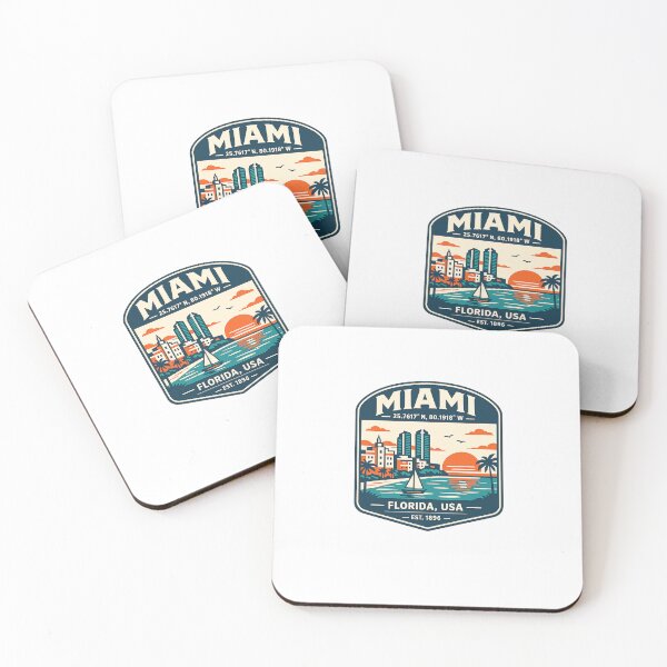 Item preview, Miami Vintage Travel designed and sold by TulipaGraphics.