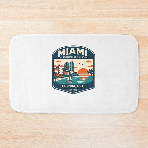 Item preview, Miami Vintage Travel designed and sold by TulipaGraphics.