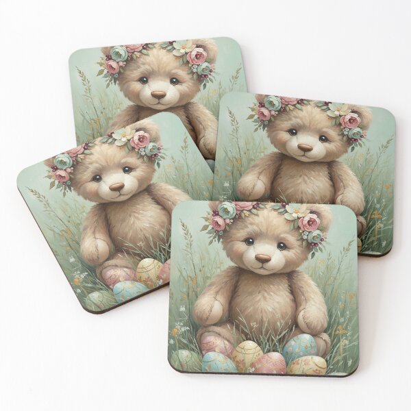 Item preview, Teddy bear with floral crown designed and sold by paulrommer.