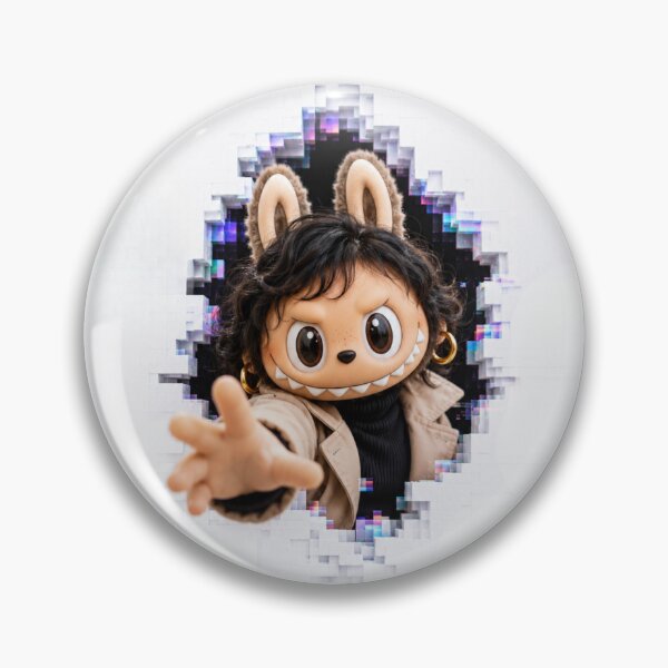 Item preview, Labubu Doll Emerging from a Portal designed and sold by pensational.