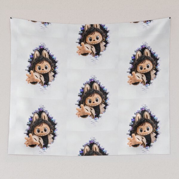 Item preview, Labubu Doll Emerging from a Portal designed and sold by pensational.