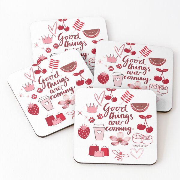 Item preview, crimson & clover // good things are coming lifestyle collage designed and sold by Creativ_Design.