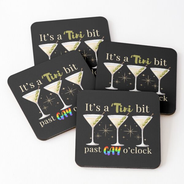 Item preview, It's A Tini Bit Past Gay O'Clock Dirty Martini Time designed and sold by SunfullyYours.