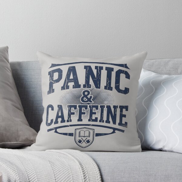 Item preview, Panic and Caffeine Funny College Student Shirt designed and sold by Amr Darwish Graphic designer.