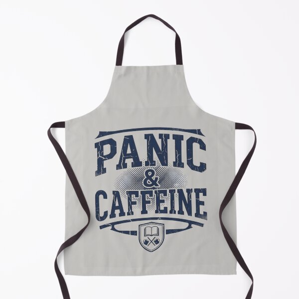 Item preview, Panic and Caffeine Funny College Student Shirt designed and sold by Amr Darwish Graphic designer.