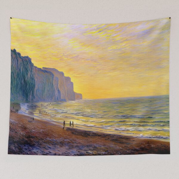 Item preview, Misty Shore at Pourville: Impression of Tide, Fog, and Coastal Atmosphere  designed and sold by artdesignsnow.