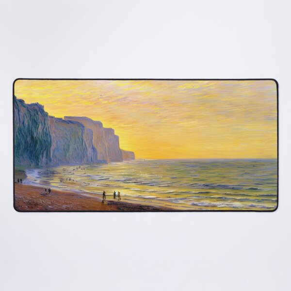 Item preview, Misty Shore at Pourville: Impression of Tide, Fog, and Coastal Atmosphere  designed and sold by artdesignsnow.