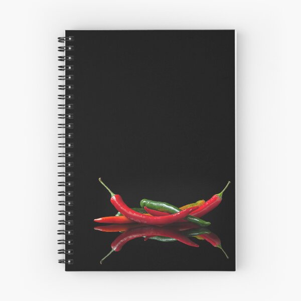 Item preview, Hot Chili Peppers Still Life with Reflection on Black designed and sold by MariaAbaza.