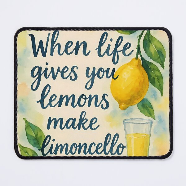 Item preview, When Life Gives You Lemons Make Limoncello – Amalfi Coast Watercolor Design designed and sold by EmeraldeaArt.