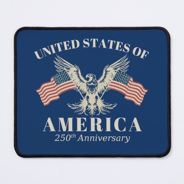 Item preview, United States of America 250th Anniversary Patriotic Bald Eagle Vintage Flag Design designed and sold by tarzbol.