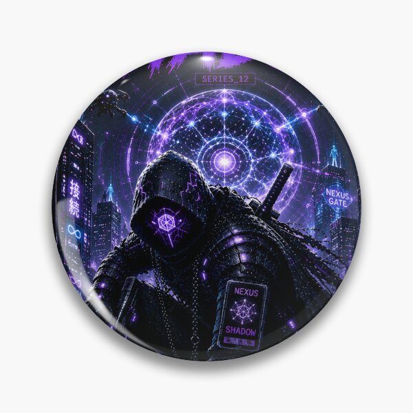 Item preview, Nexus Shadow - Cyberpunk Portal Mecha Samurai Warrior Art designed and sold by RiteshCenter.