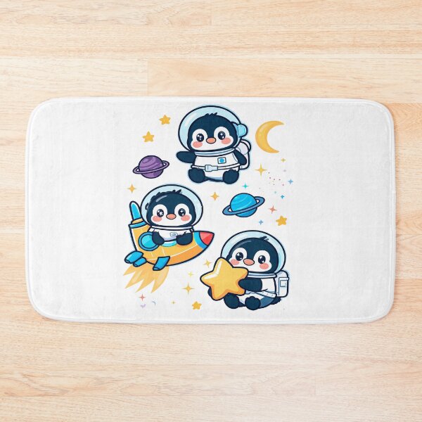 Item preview, Cute Kawaii Penguin Astronauts Space Adventure Sticker designed and sold by Sovira Studio .