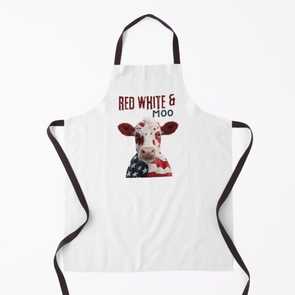 Item preview, Red White & Moo – Funny Patriotic Cow USA Flag Graphic designed and sold by Cutie Galore.