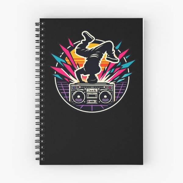 Item preview, Urban Breakdancer Headspin Retro 80s Neon Sticker designed and sold by Timeless Junction.