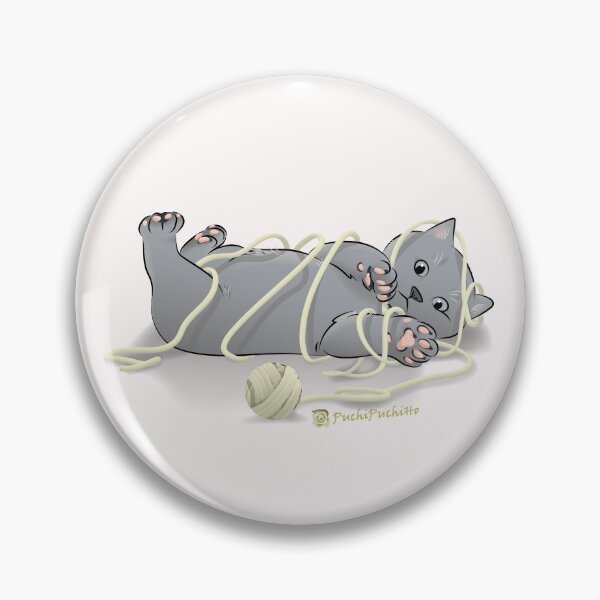 Item preview, Kitty playing a ball of yarn designed and sold by PuchiPuchiHo_Pet & Illustration Artist.