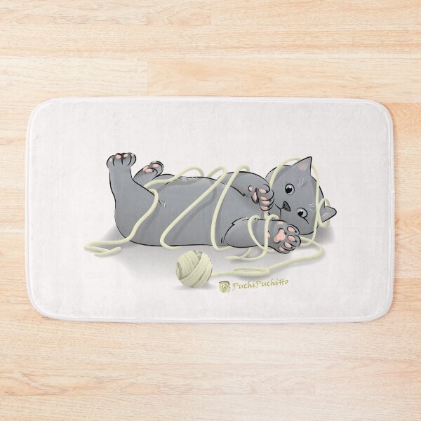 Item preview, Kitty playing a ball of yarn designed and sold by PuchiPuchiHo_Pet & Illustration Artist.