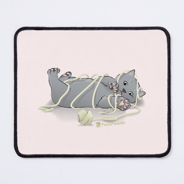 Item preview, Kitty playing a ball of yarn designed and sold by PuchiPuchiHo_Pet & Illustration Artist.