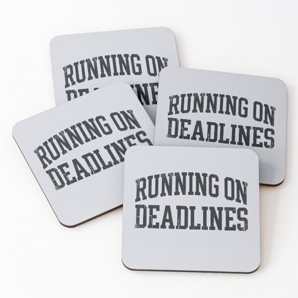 Item preview, Running on Deadlines Funny Academic Shirt designed and sold by Amr Darwish Graphic designer.