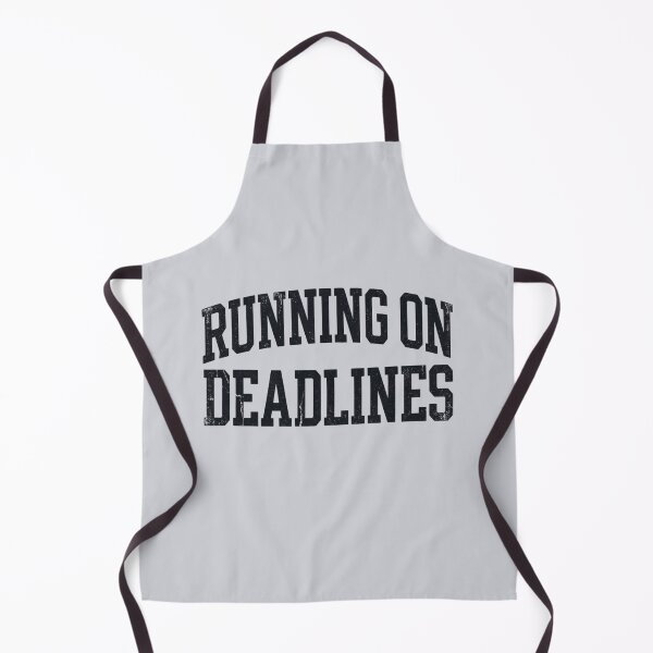 Item preview, Running on Deadlines Funny Academic Shirt designed and sold by Amr Darwish Graphic designer.