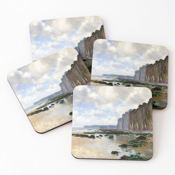 Item preview, Coastal Horizon at Varengeville: Impression of Tide, Cliffs, and Misty Light designed and sold by artdesignsnow.